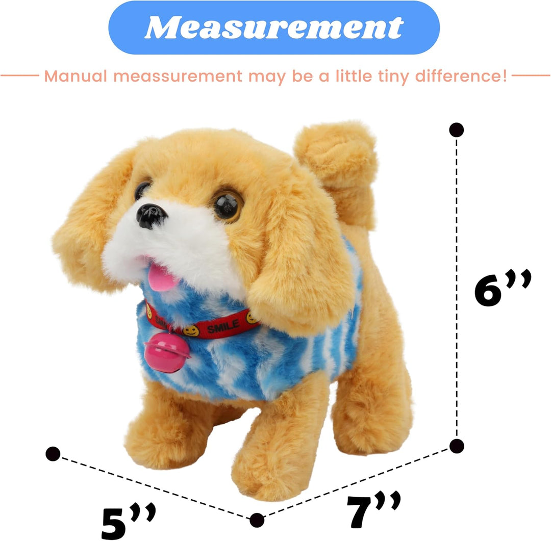 Hopearl Perro caminante Golden Retriever con chaleco azul, juguete...