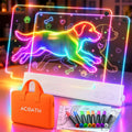 Tablero de dibujo LED para niños con paneles dobles de 16 pulgadas