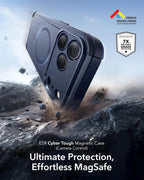 ESR Paquete de 3 protectores de pantalla y funda Cyber Tough
