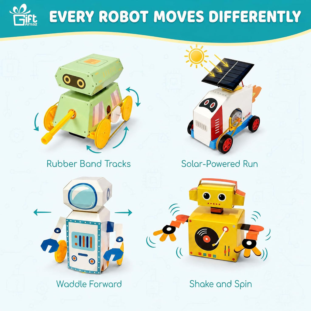 Kit de construcción de robot STEM para niños, conjunto de