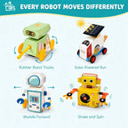 Kit de construcción de robot STEM para niños, conjunto de