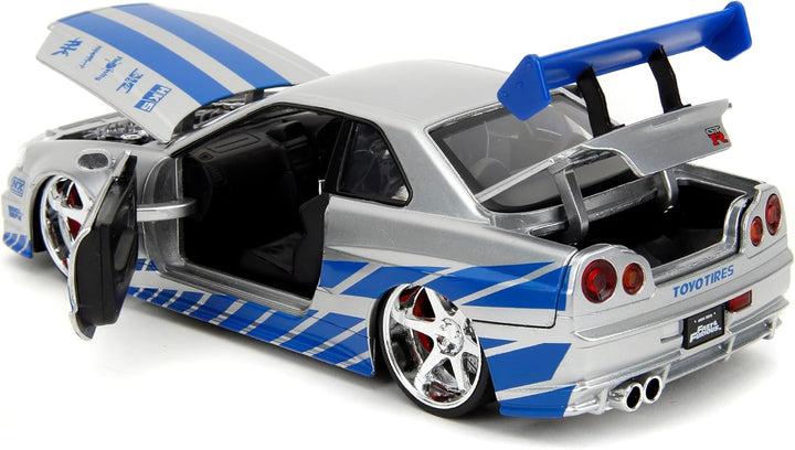 Jada Toys Fast &amp; Furious Brian\u2019s 2002 Nissan Skyline R34 -...