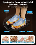 Masajeador de pies Shiatsu grande COMFIER con calor, tamaño 15, HSA
