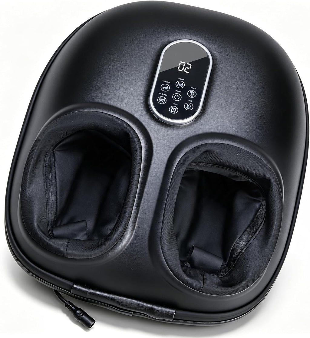 DUMOS Máquina masajeador de pies con calor, compresión de aire y vibración