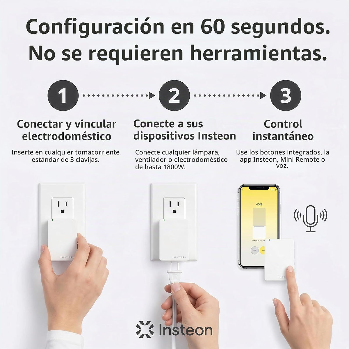 Lámpara Regulador de intensidad para lámpara módulo de doble banda Lamplinc 2457D2 Insteon, 2635-222