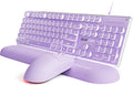 EWEADN GX710S Combo de teclado y mouse con cable con teclas de pudí...
