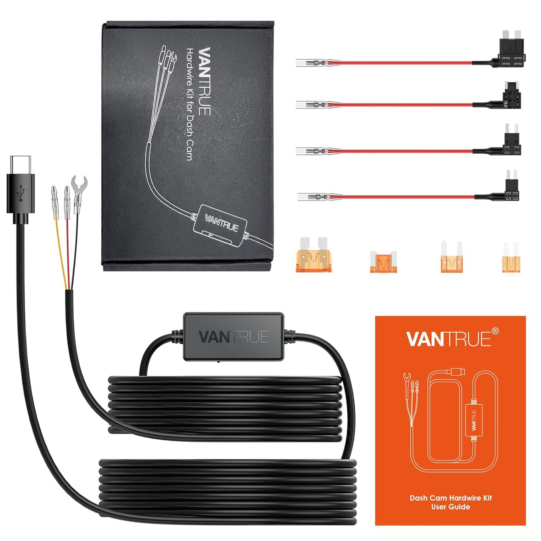 Kit de cable duro USB-C Vantrue de 115 pies con