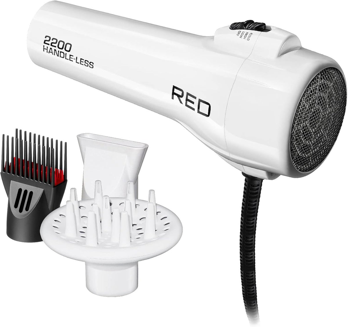 Secador de pelo sin mango Red by KISS 2200 W de cerámica y turmalin...