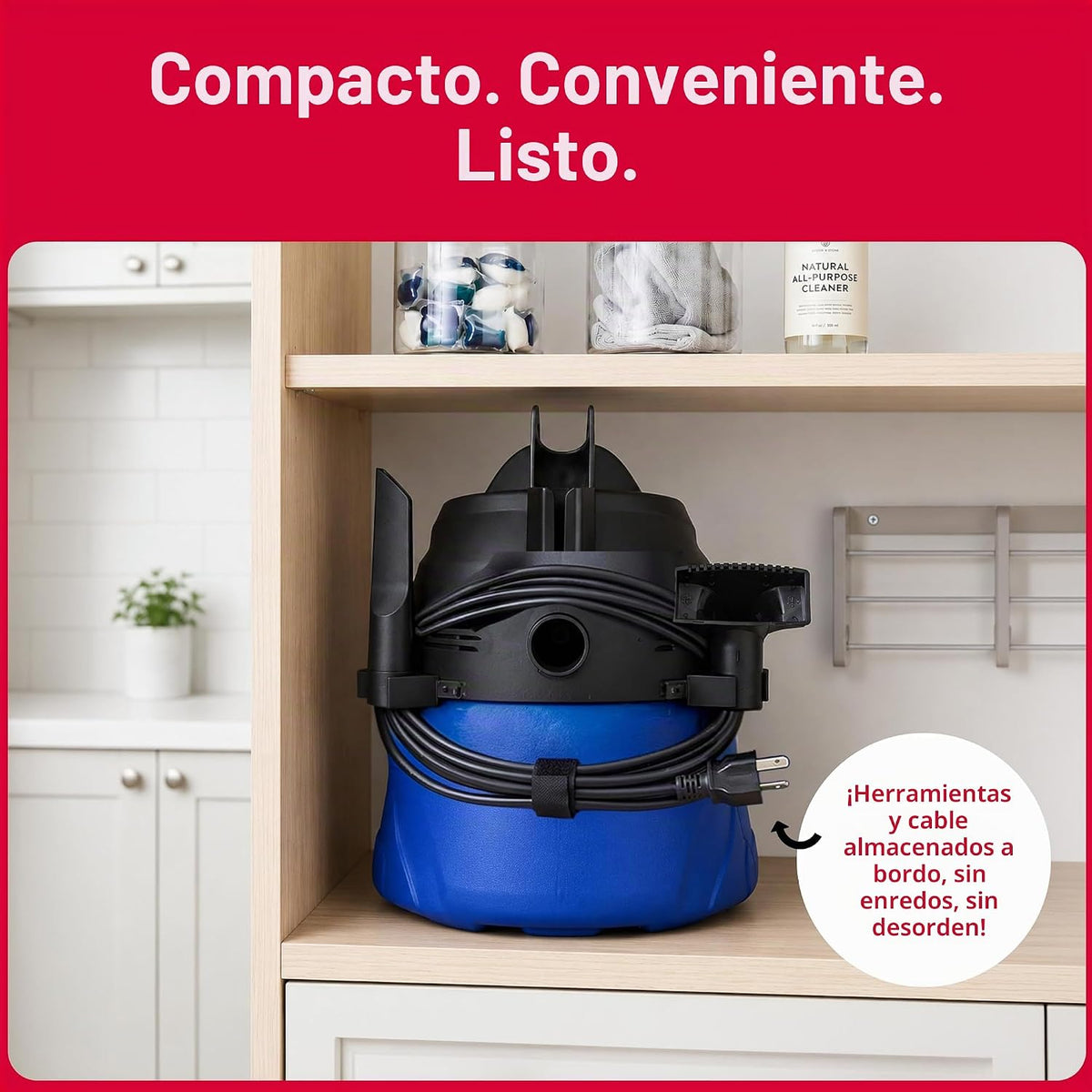 Koblenz WD-353L Aspiradora en seco y húmedo, taller de garaje para el hogar
