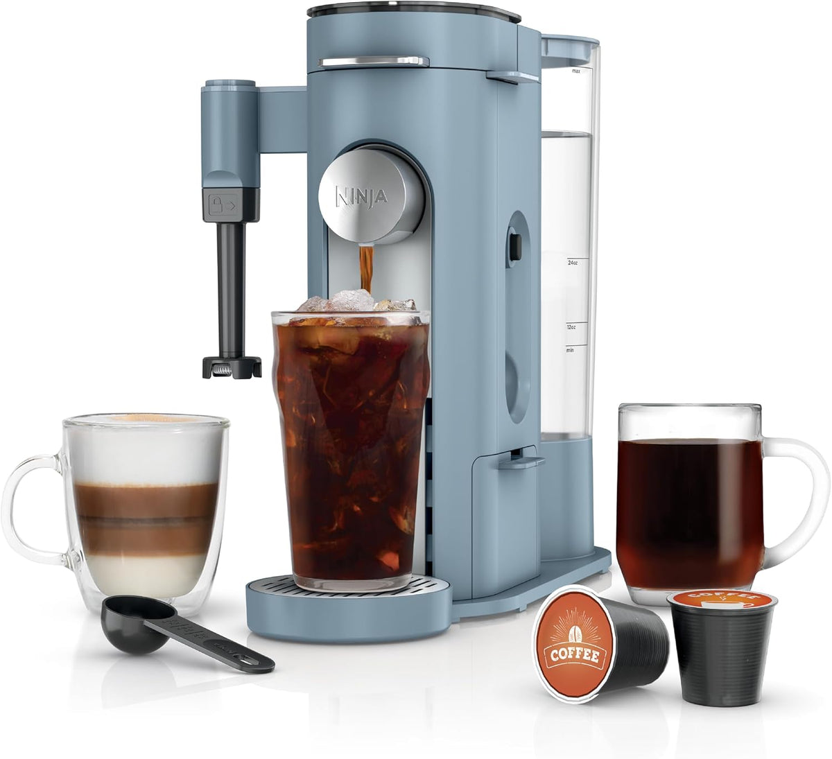 Ninja XL - Cafetera de una sola porción - Máquina combinada, cápsulas K-Cup