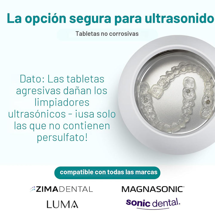 Weiss Naturals - Tabletas limpiadoras de retenedores, limpiador Inv...