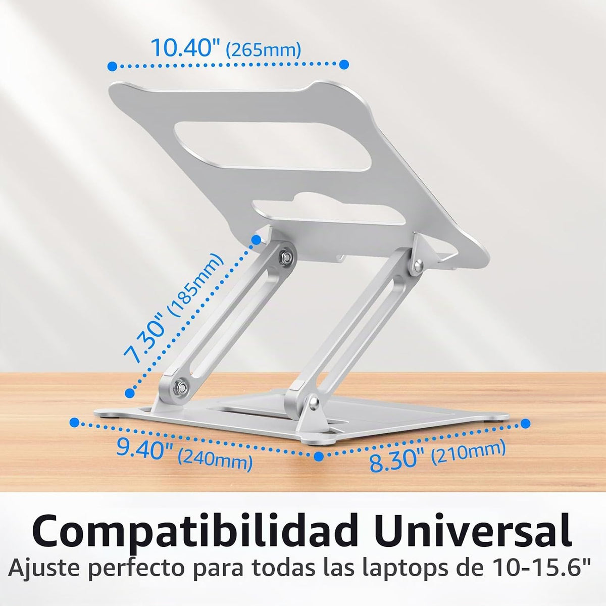Urmust - Soporte de aluminio ligero para laptop y notebook de hasta...