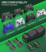 Upgraded Controller Charger Station with 2x5520mWh Rechargeable Bat...
