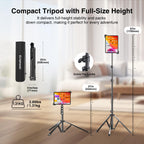 elitehood Soporte de trípode de aluminio para iPad, soporte de iPad