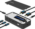 WAVLINK Estación de acoplamiento USB4, estación de acoplamiento con carcasa