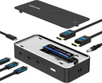 WAVLINK Estación de acoplamiento USB4, estación de acoplamiento con carcasa