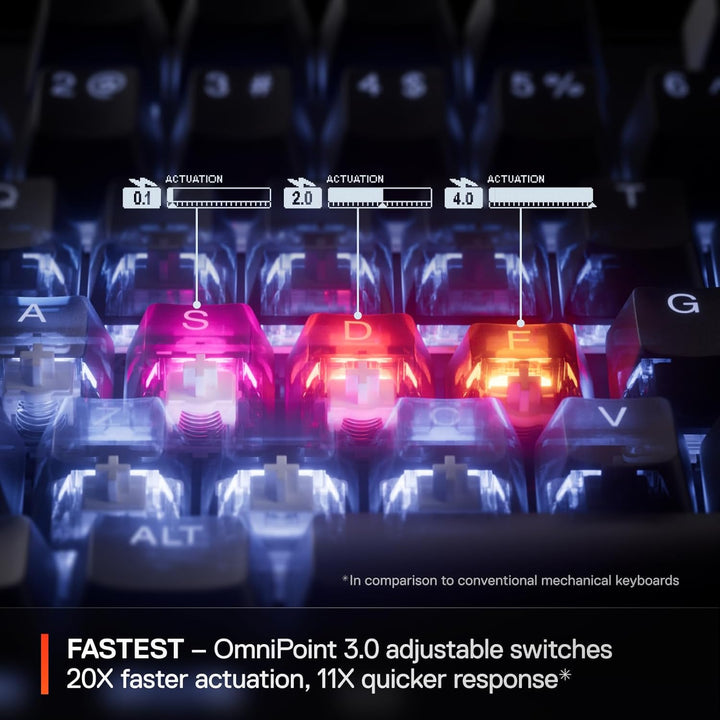 SteelSeries Apex Pro TKL Gen 3 White Interruptores OmniPoint 3.0 \u...
