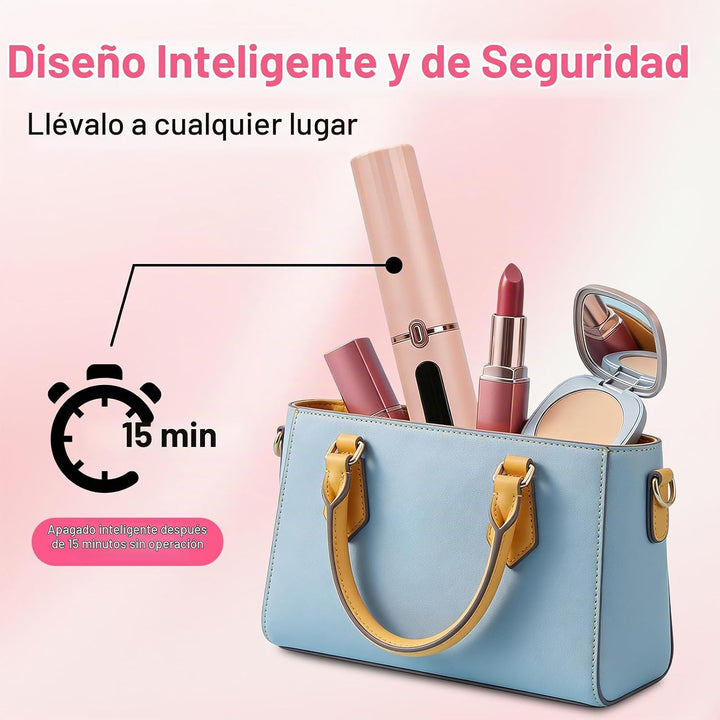 Cepillo alisador de pelo inalámbrico, iones negativos de 1,640.4 ft...