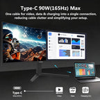 Monitor 5K, Z-Edge 49 pulgadas 1500R monitor curvado para juegos, m...
