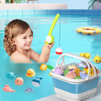 Anivia Organizador plegable de almacenamiento de juguetes de baño con base