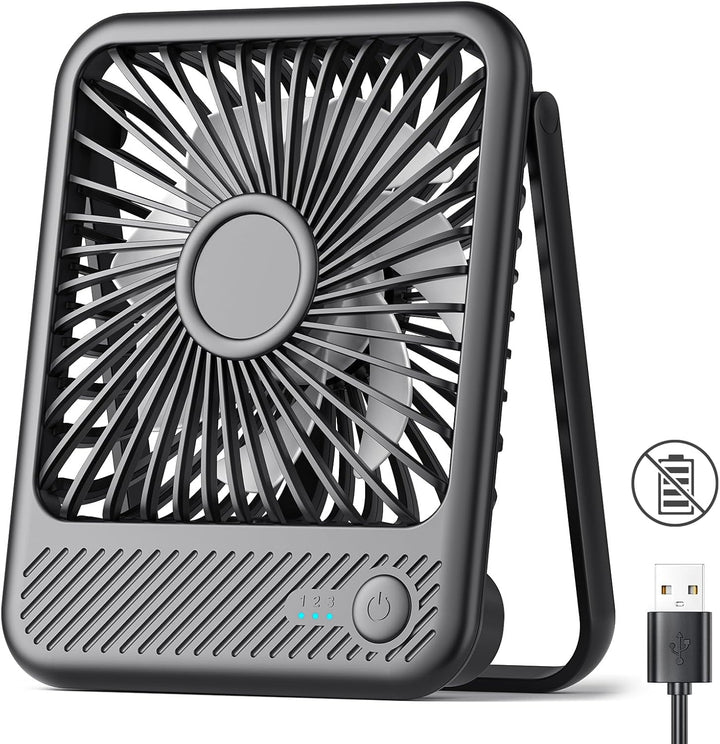 Koonie - Ventilador de escritorio USB, ventilador pequeño ultra sil...