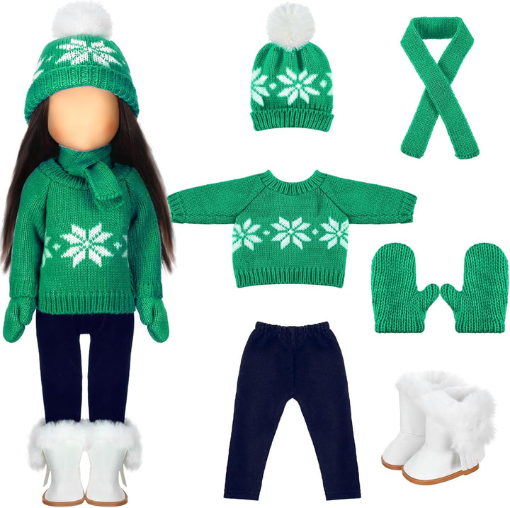 Bencailor Conjunto de 6 piezas de ropa y accesorios de muñeca de Na...