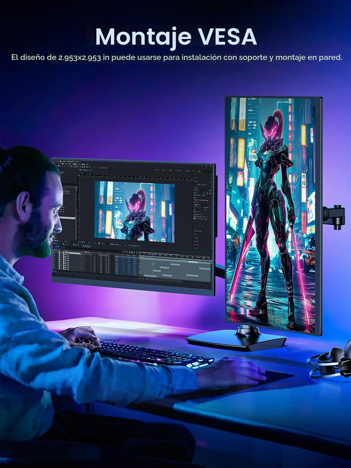 UPERFECT Monitor portátil 4K 120HZ QLED de 17.3 pulgadas | Monitor...