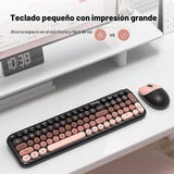 MOFII Combo de teclado y mouse inalámbricos, teclado pequeño compac...