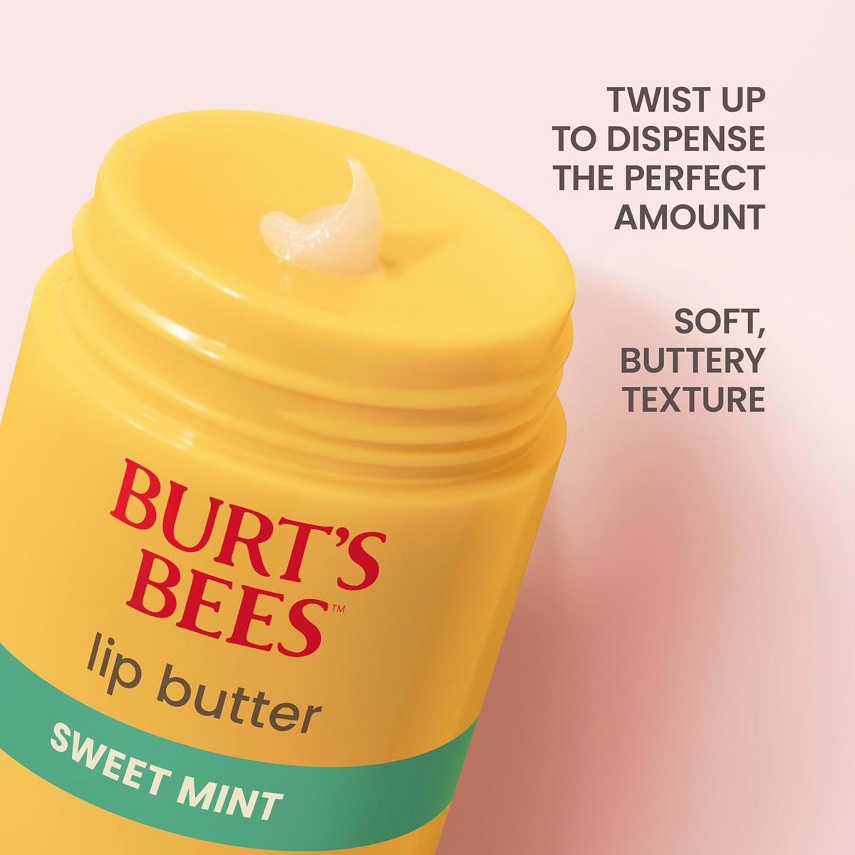 Burt's Bees Mantequilla labial de menta dulce, repara los labio...