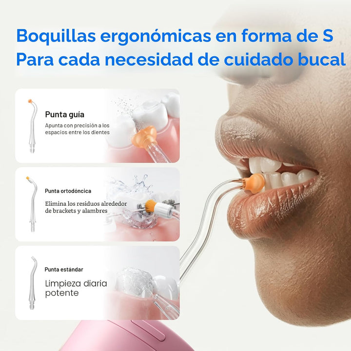 usmile C30 - Hilo dental de agua inalámbrico, flujo continuo de alt...