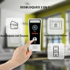 TUYA - Timbre de video con cable, sistema de intercomunicación de apartamento, monitor táctil completo de 10 pulgadas, cámara de timbre de puerta de 1080P, WiFi para casa inteligente, intercomunicador