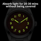 ADDIESDIVE Reloj de vestir para hombre 36MM 10MM Delgado Zafiro Impermeable Fácil de leer