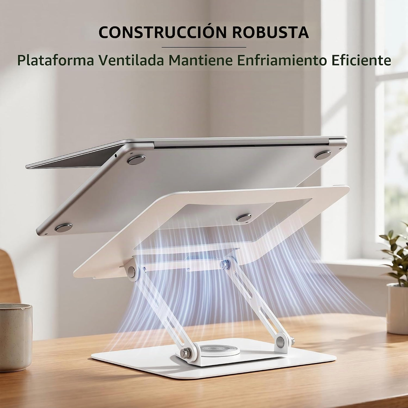 ALASHI Soporte para portátil para escritorio con base giratoria de...