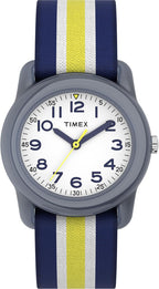 Timex - Reloj para niños con correa elástica, diseño de lagartos multicolor