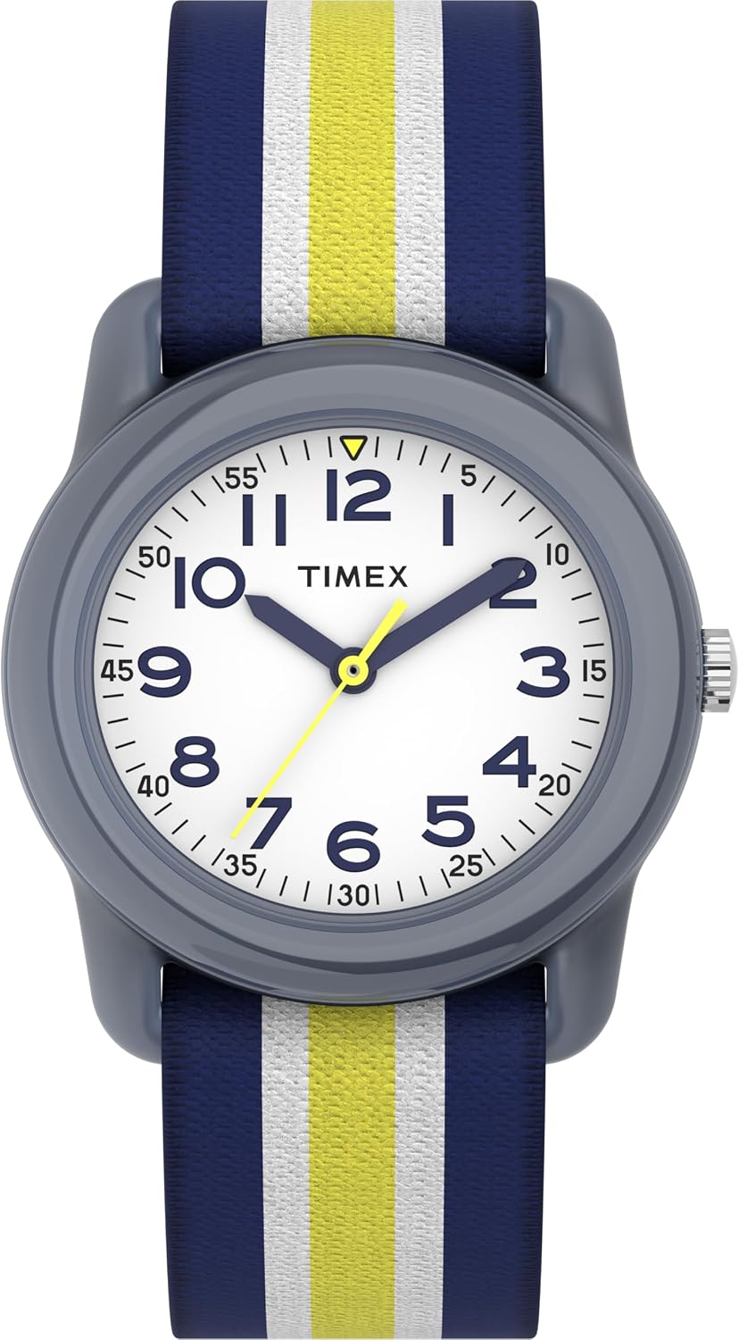 Timex - Reloj para niños con correa elástica, diseño de lagartos multicolor