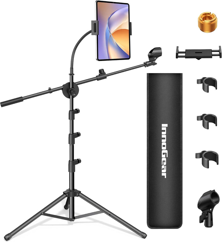InnoGear Soporte de micrófono, 6 en 1, soporte de micrófono de piso...