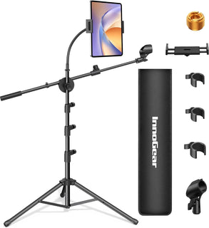 InnoGear Soporte de micrófono, 6 en 1, soporte de micrófono de piso...