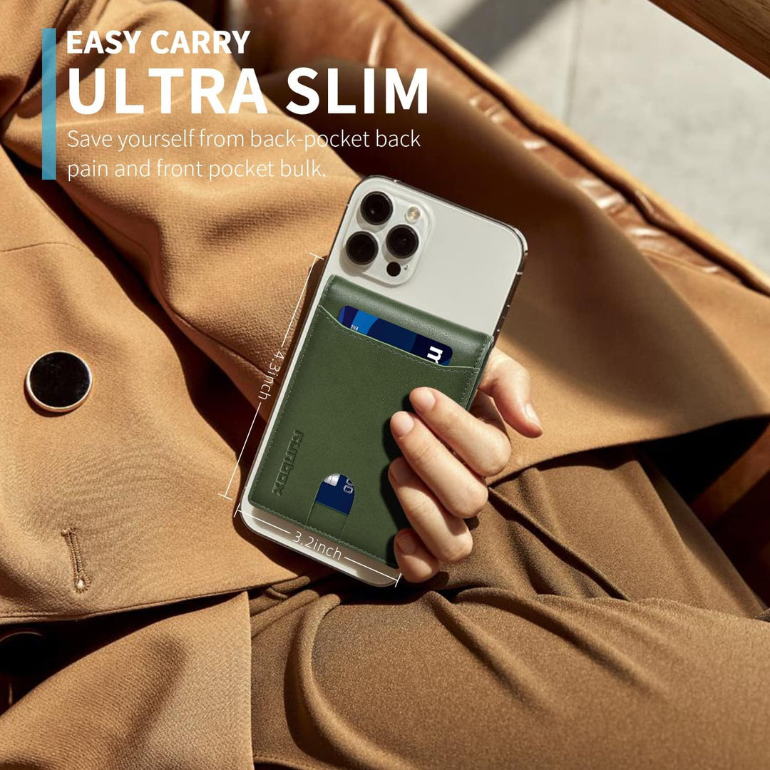 RUNBOX Cartera delgada para hombre, 11 ranuras para tarjetas de cré...