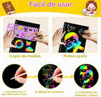 ZMLM Paquete de 24 cuadernos con diseño de arco iris para niños, recuerdos