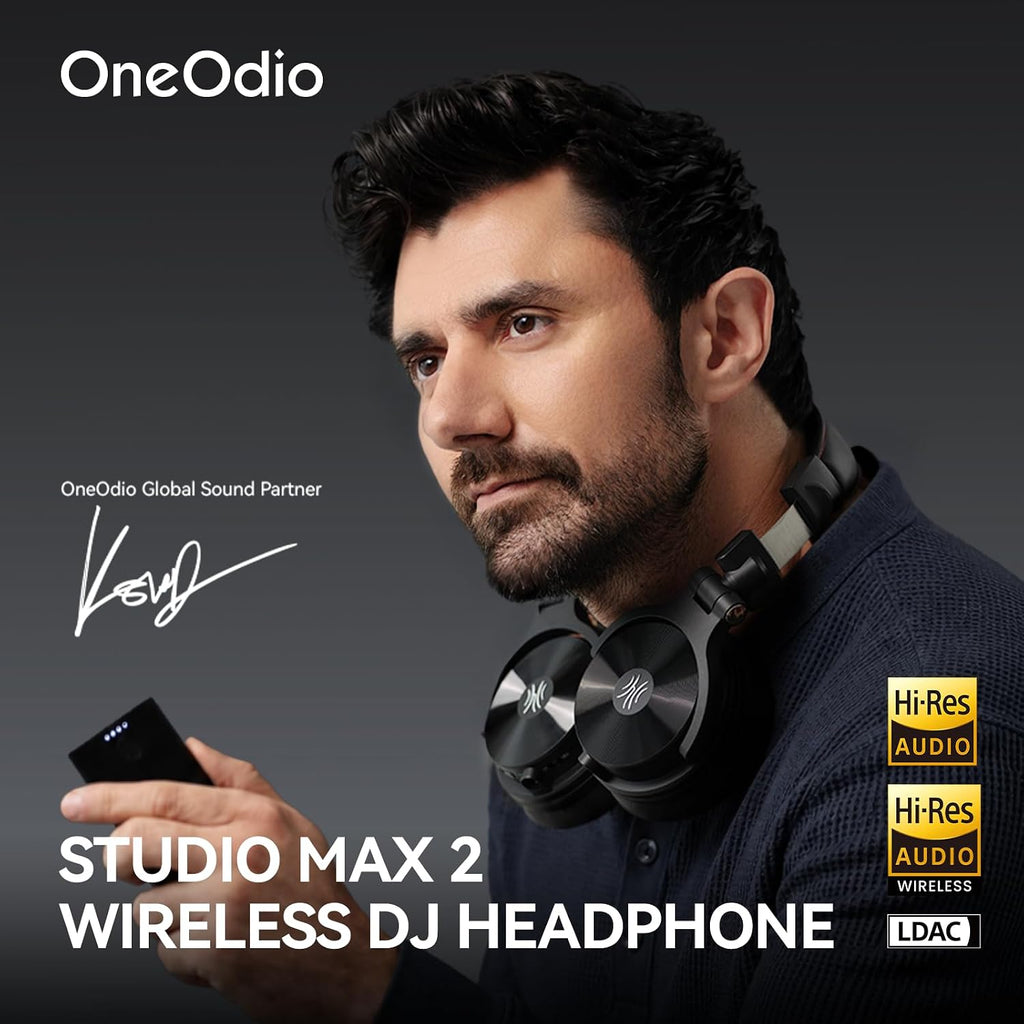 OneOdio Studio Max 2 Auriculares inalámbricos para DJ, latencia de 9 ms