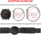 Correa de Nylon Camuflada para reloj deportivo compatible con Garmin, correa militar