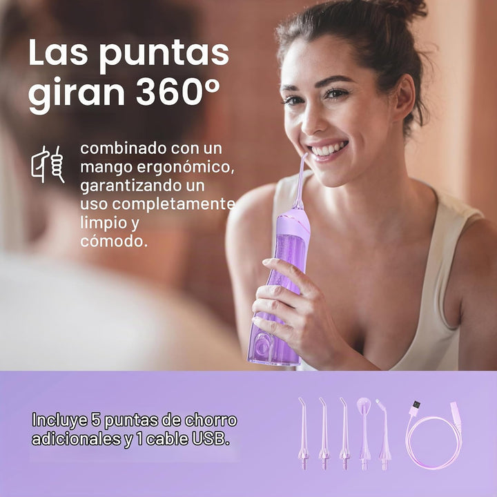 Oralfree Irrigador dental de agua con hilo dental para dientes - Ir...