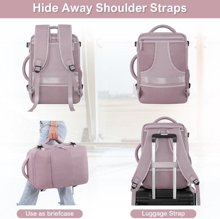 Mochila de Viaje Sinaliy, Púrpura, Grande, Viajes