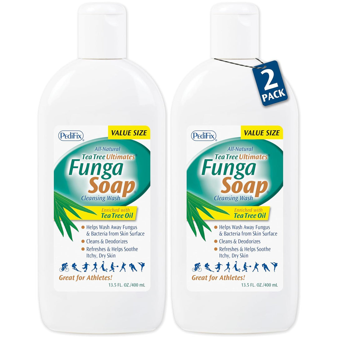 Pedifix FungaSoap - Jabón limpiador, 13.5 onzas líquidas, paquete d...