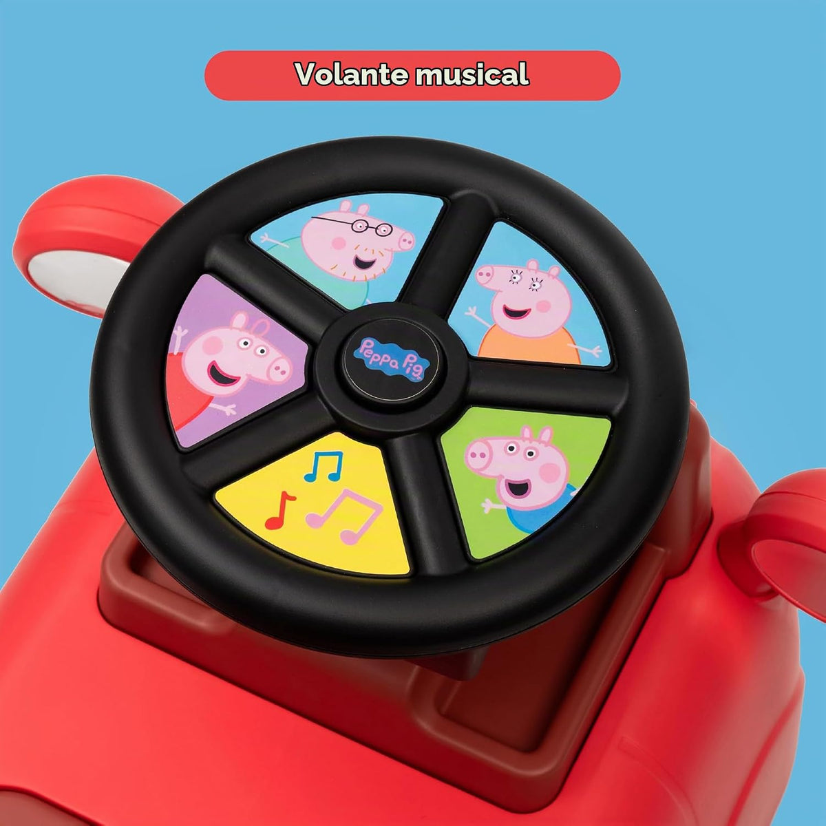Peppa Pig - Vehículo de juguete Hilux FTF 2025, ruedas fáciles de rodar, construcción segura y duradera