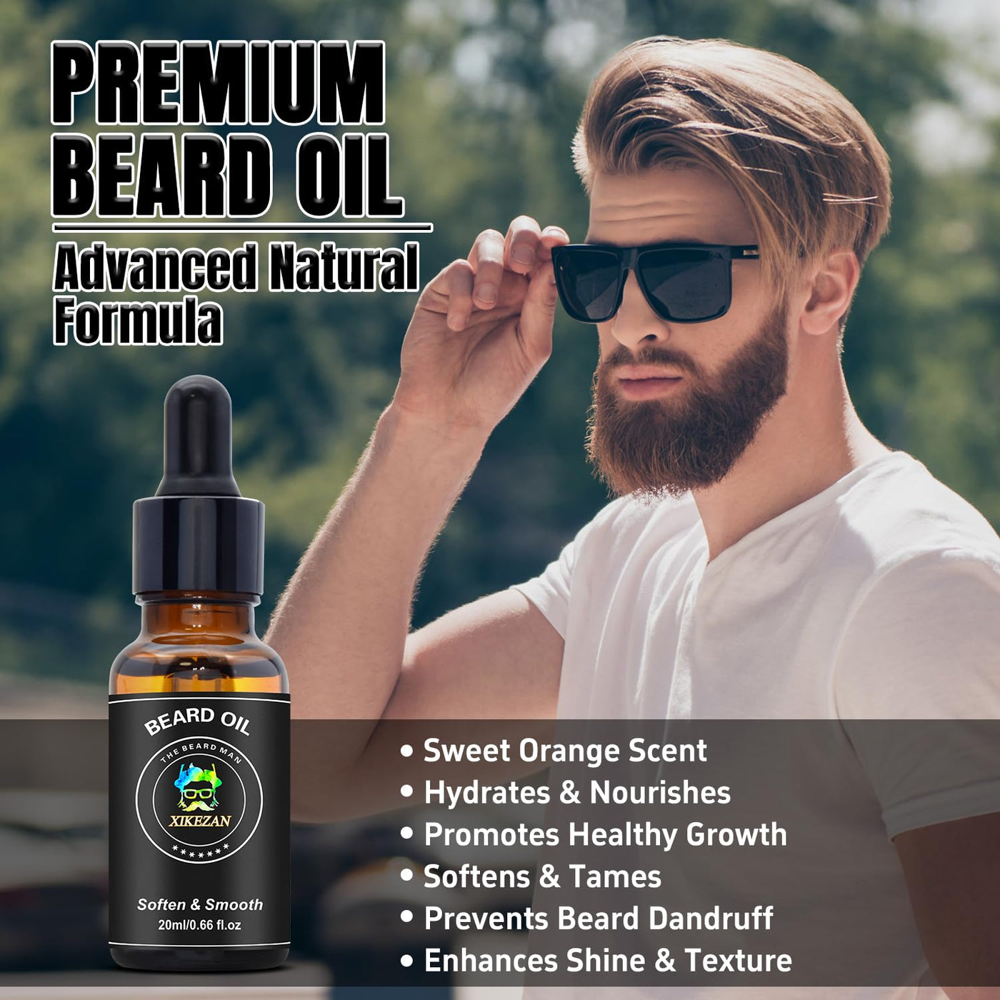 Alisador de barba con aceite y bálsamo para barba y libro electróni...