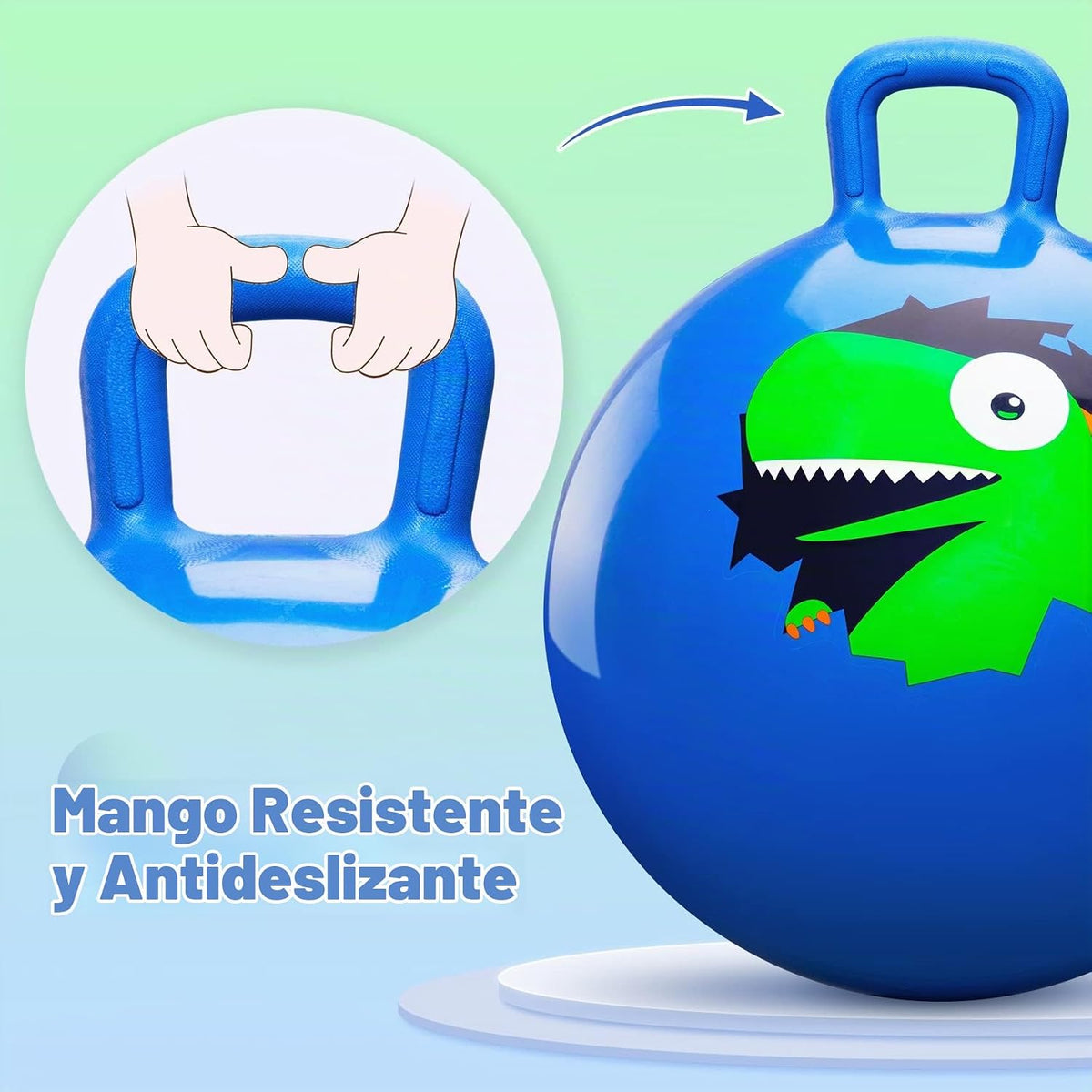Hopper Ball para niños 3-8, pelota saltarina de 18 in con asa, Hippity Hop