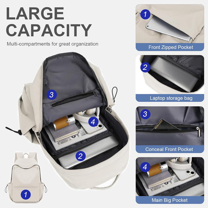 NEOREAL - Mochila para laptop para trabajo, universidad, viajes, mo...