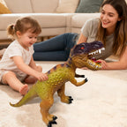 Gzsbaby Juguetes de dinosaurios grandes para niños pequeños, figuras de dinosaurio de tiranosaurio Rex de 28 pulgadas, juguetes de dinosaurio realistas jumbo para niños y niñas, regalo para niños de 1, 2, 3, 4, 5, 6, 7, 8 años (verde)