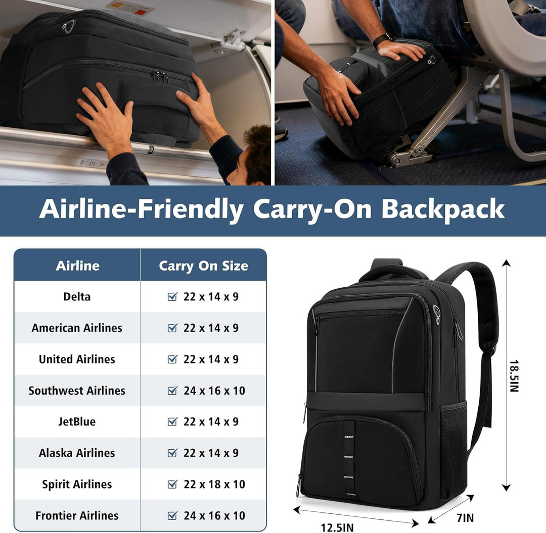 Mochila ligera para laptop, se adapta a mochila delgada de 17.3 pul...